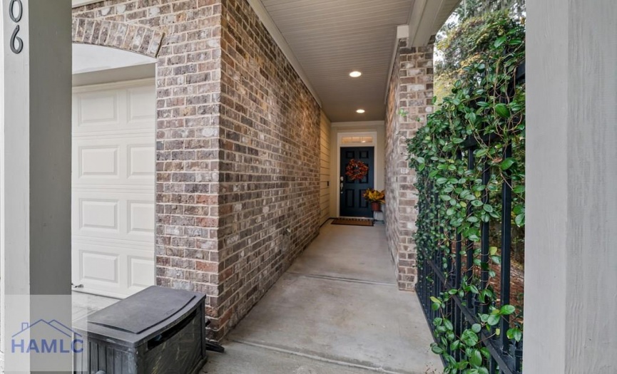 Private entrance to home